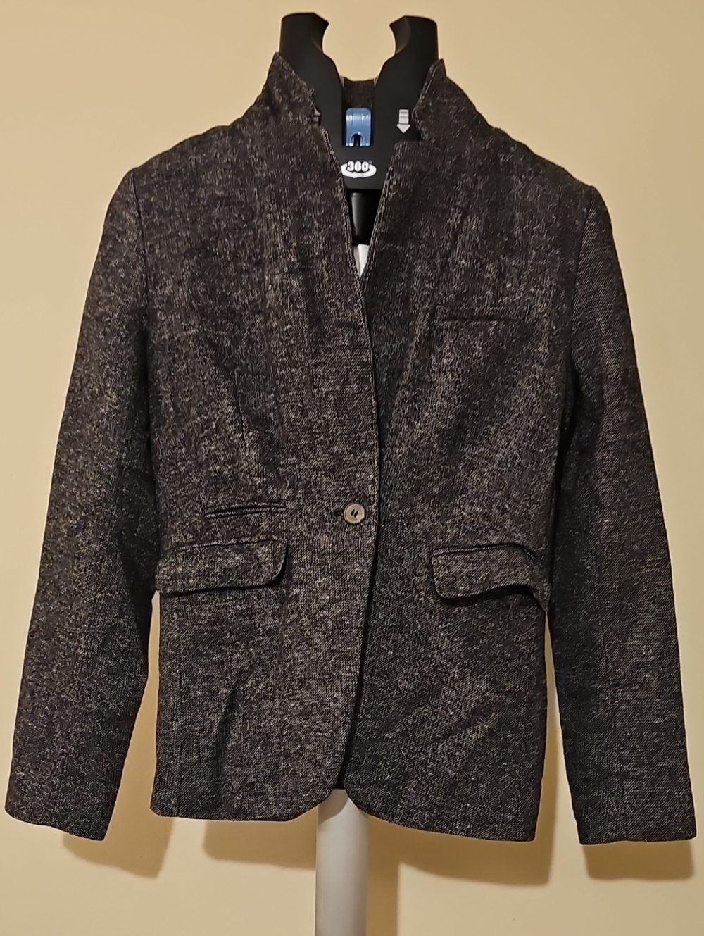 H&M Charcoal Heather Single-Button Blazer Size 6